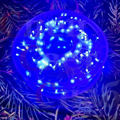 Гирлянда-нить уличная световая синяя