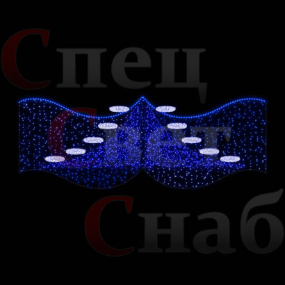 Светодиодная перетяжка "Весенняя капель" 4*1,3 м АКЦИЯ