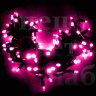 Уличная новогодняя Гирлянда-нить 10 м розовая IP65